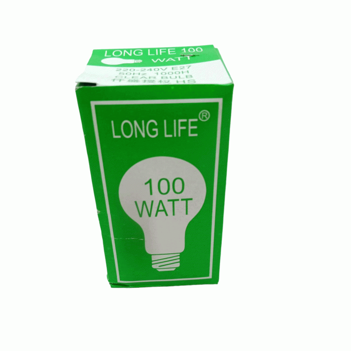 HALOJEN LONG LIFE ŞEFFAF 100W E27 ARMUT AMPUL*10X10