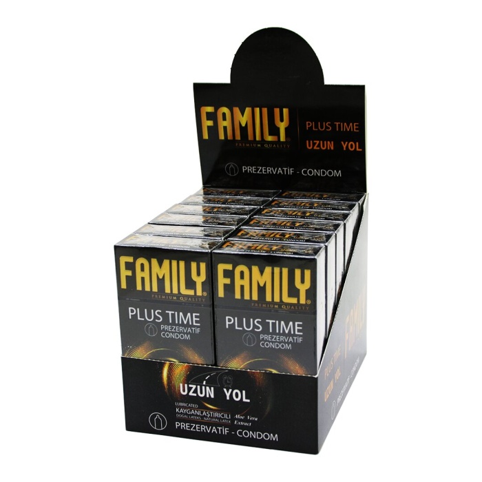 FAMILY PLUS TIME ( 12PCS ) ( UZUN YOL ) PREZERVATİF CONDOM*12X40