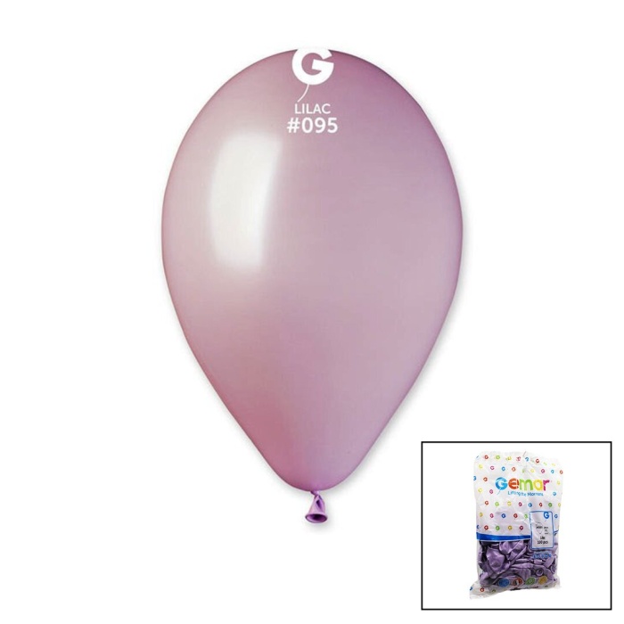 GEMAR GM-110-95 ( METALİK & LİLA ) BALON ( 11 & 28CM & 100PCS )*1X50