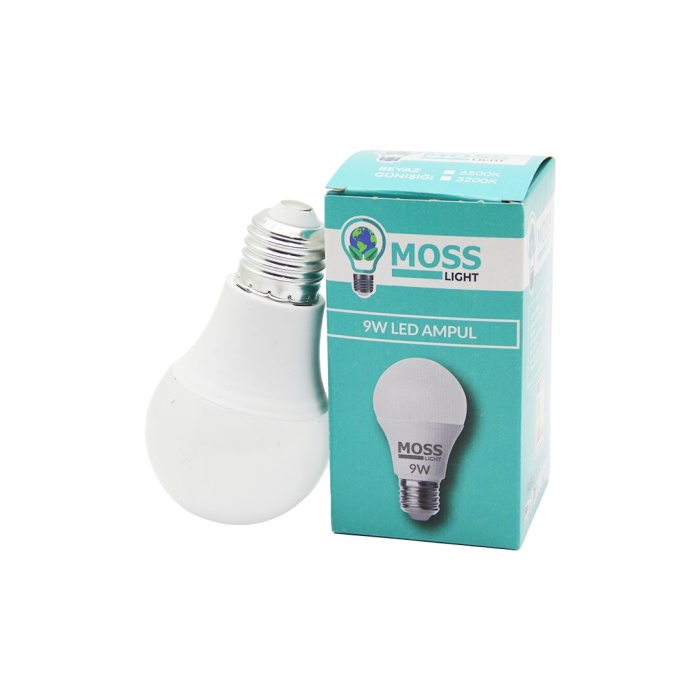 MOSS LIGHT ( 9W ) BEYAZ LED AMPUL E27*200         Q8