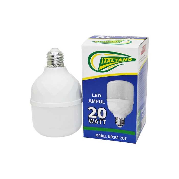 İTALYANO KA-20T ( 20W & E27 ) TORCH LED AMPUL ( 6500K SOĞUK BEYAZ & 25.000 SAAT )*10X10