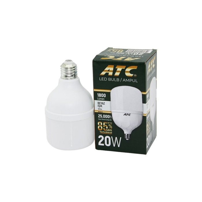 ATC-LW-20W  ( 20W ) E27 ( TORCH ) LED BULB AMPUL ( BEYAZ ) ( 1800 LÜMEN & 25.000h )*100