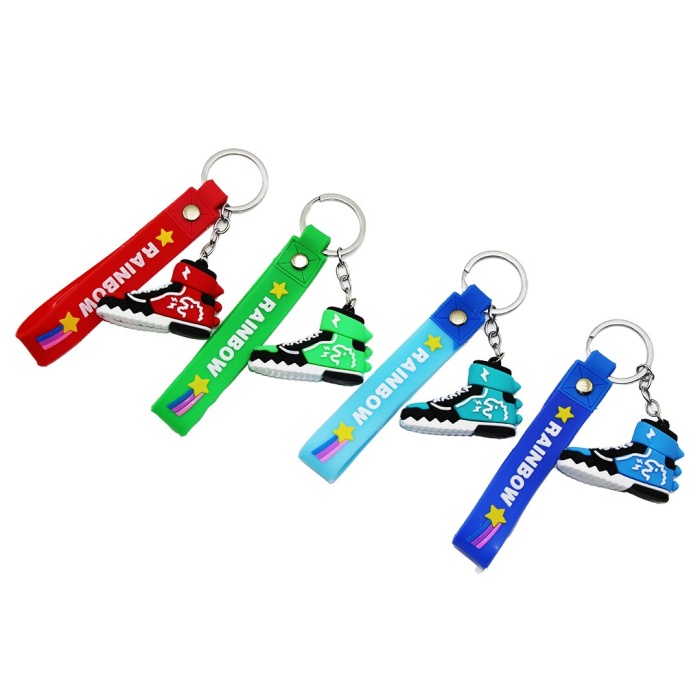 ZD ZHENG DA KEY RING-401 ( SİLİKON AYAKKABI & HALKA ) ANAHTARLIK*12X100