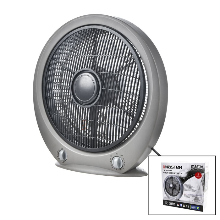 MASTER MTR-F720 ( 12 İNÇ & YUVARLAK ) ( KUTU FAN ) MASA ÜSTÜ VANTİLATÖR ( 45W ) (5 KANAT & 3 KADEME)*4