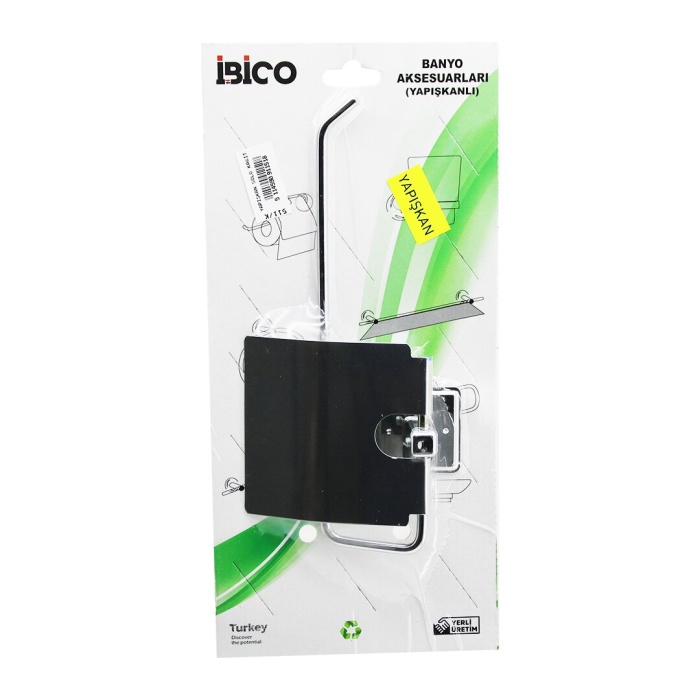 İBİCO BANYO BNY-511K ( KAPAKLI ) METAL ( SOLO KAĞIT HAVLULUK ) ( YAPIŞKANLI MONTAJ )*50