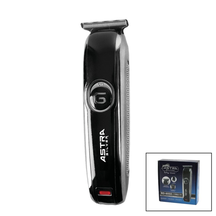 ASTRA SILVER RD-6050 SAÇ SAKAL KESME & TRAŞ MAKİNESİ (FİŞ ŞARJLI=LED GÖSTERGE) (8 SAAT ŞARJ=60DK.TAM GÜÇ KULLANIM)*40