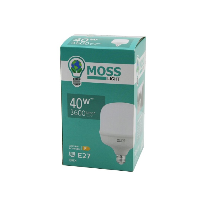 MOSS LIGHT MS-3098 ( 40W ) ( TORCH ) LED AMPUL PLASTİK (E27) (3600LUMEN L175°) (5000 SAAT ÖMÜR) (IP20) (185-265V (AC) )*30