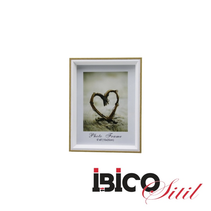 İBİCO İ12-032 ( 6X8 & 15X20CM ) ( KALIN & LÜX BAMBU & ÇİFT RENK ÇERÇEVE ) AHŞAP RESİM ÇERÇEVESİ *36=K