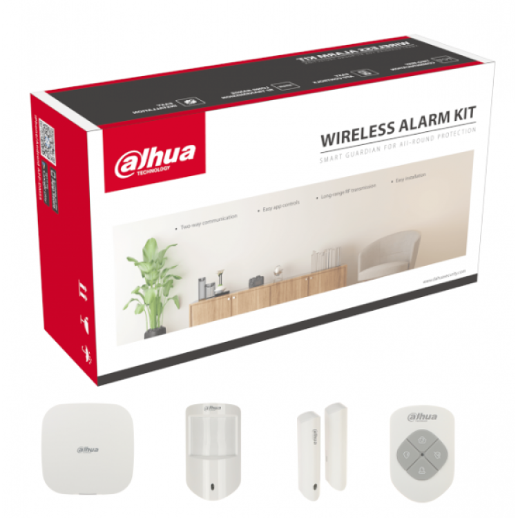 Dahua ART-ARC3000H-03-W2 Kablosuz Wifi Alarm Seti Pır Dedektör +Manyetik Kontak +Kumanda