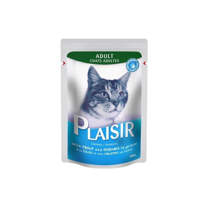 Pouch Alabalık Ve Karidesli Yetişkin Kedi Konservesi 100gr