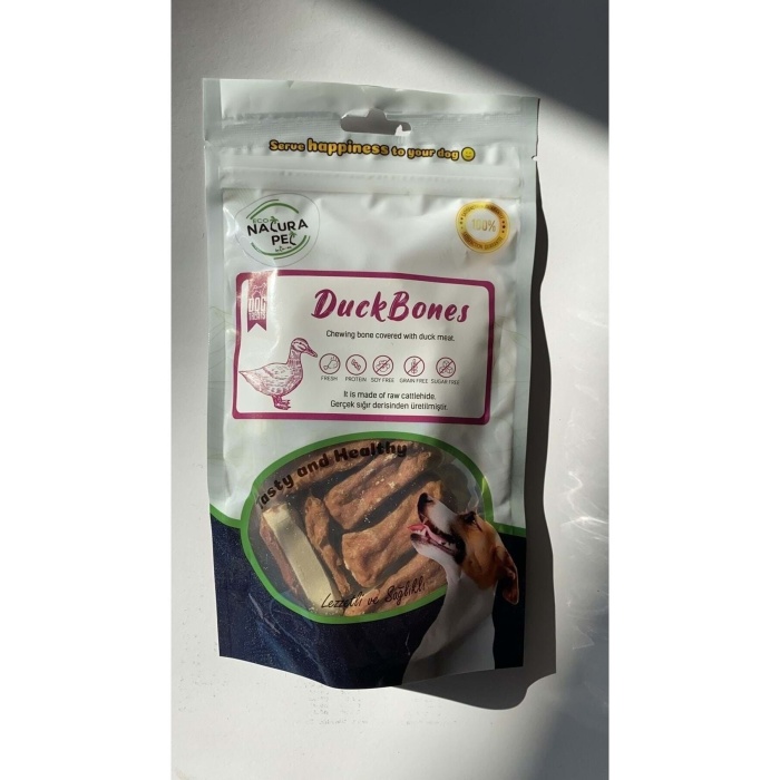 Eco Duck Bones Ördek Eti Kaplı Press Kemik Köpek Ödülü 105gr