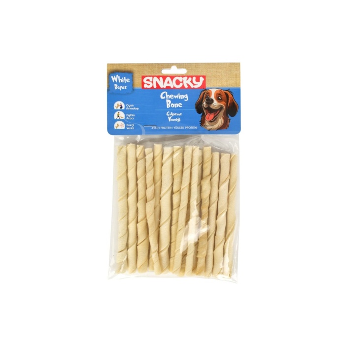 Beyaz Köpek Burgu Çubuk 15li *13cm *105g