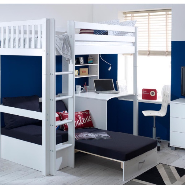 Zizuva Kids RZ1061 Kanepe Yataklı & Çalışma Masalı Ranza