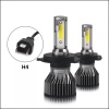 H4 Mini/slim Şimşek LED Xenon Far Ampul 12.000LM 6.500K Beyaz Renk, Fan Soğutuculu