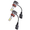 H11 Mini/slim Şimşek LED Xenon Far Ampul 12.000LM 6.500K Beyaz Renk, Fan Soğutuculu