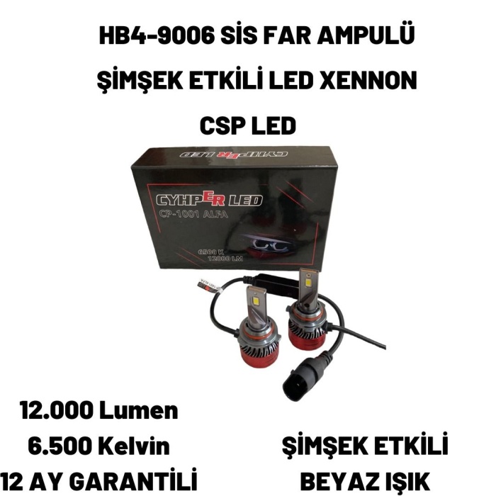 BMW 3 SERİSİ E46 SEDAN 2000 HB4-9006 SİS FAR AMPULÜ CSP LED XENON BEYAZ RENK