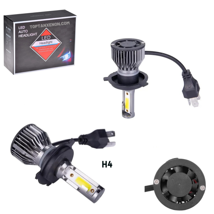 Kartal 1988 H4 V6 MİNİ FAR AMPULÜ  LED XENON BEYAZ RENK ŞİMŞEK ETKİLİ