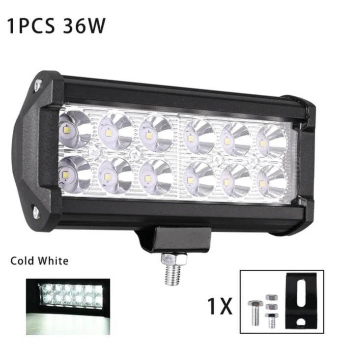 36 Watt 12 led Offroad led gündüz farı projektör