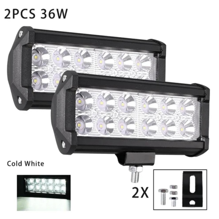 36 Watt 12 led Offroad led gündüz farı projektör