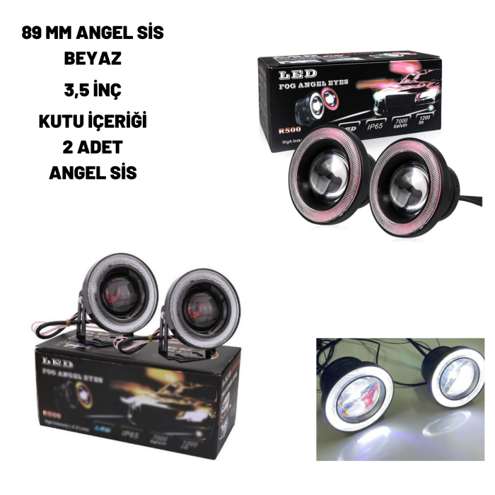 89 MM Angel Sis BEYAZ 3,5 İNÇ KUTU içeriği 2 ADET ANGEL