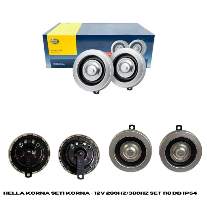 HELLA KORNA SETİ KORNA - 12V 280HZ/380HZ SET 118 dB IP54