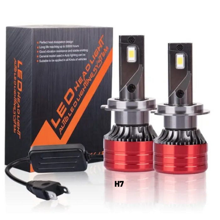 V13 Pro Csp Led Xenon H7 ŞİMŞEK ETKİLİ 12.000 LUMEN 6500 KELVİN 12 VE 24 Volt Destekler