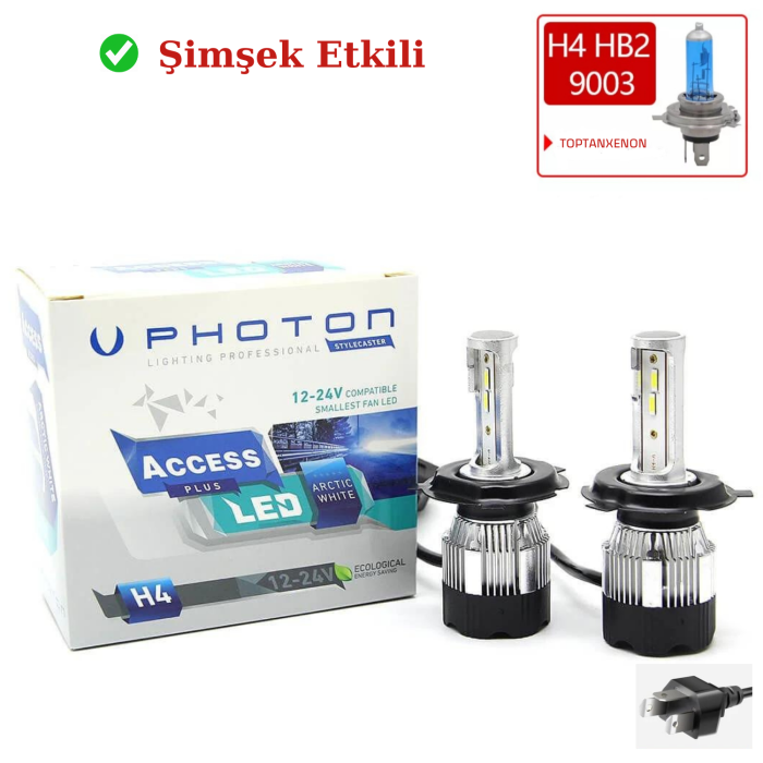 Photon Access H4 Şimşek Etkili Ledxenon 12 / 24 volt