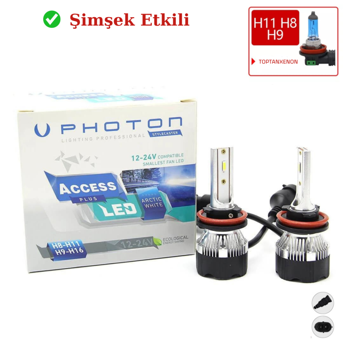 Photon Access H11 Şimşek Etkili Ledxenon 12 / 24 volt