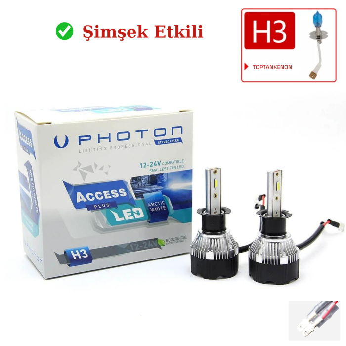 Photon Access H3 Şimşek Etkili Ledxenon 12 / 24 volt