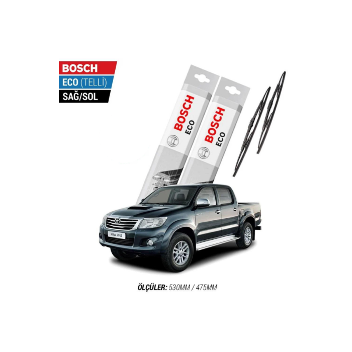 Toyota Hilux 2011 Model Silecek Takımı Bosch Eco (Telli)