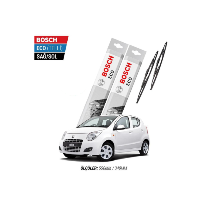 Suzuki Alto 2012 Model Silecek Takımı Bosch Eco (Telli)