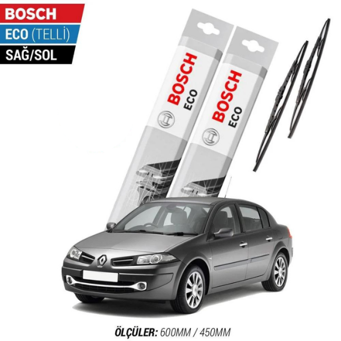 Renault Megane 2 2005 Model Silecek Takımı Bosch Eco (Telli)