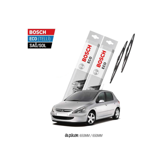 Peugeot 307 2003 Model Silecek Takımı Bosch Eco (Telli)