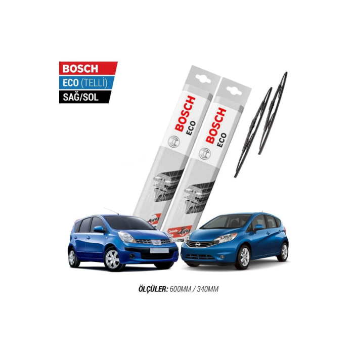 Nissan Note 2014 Model Silecek Takımı Bosch Eco (Telli)