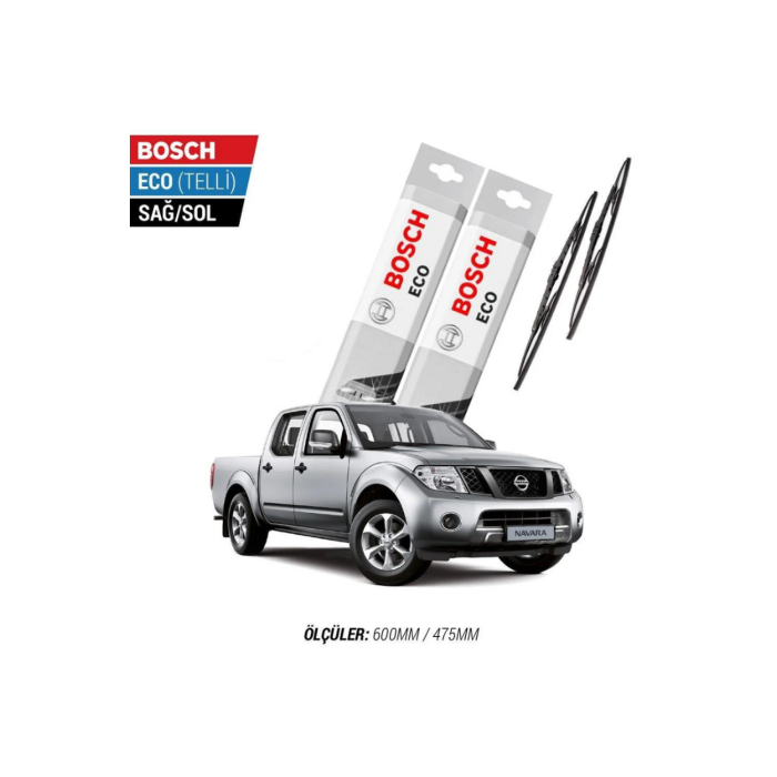 Nissan Navara 2013 Model Silecek Takımı Bosch Eco (Telli)