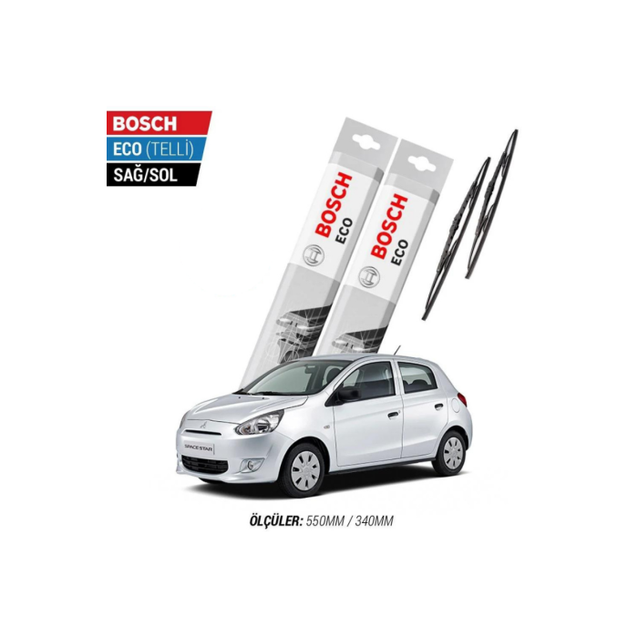 Mitsubishi Space Star 2013 Model Silecek Takımı Bosch Eco (Telli)