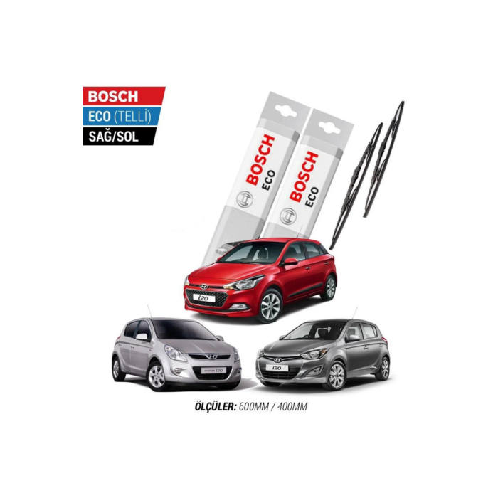 Hyundai i20 2012 Model Silecek Takımı Bosch Eco (Telli)