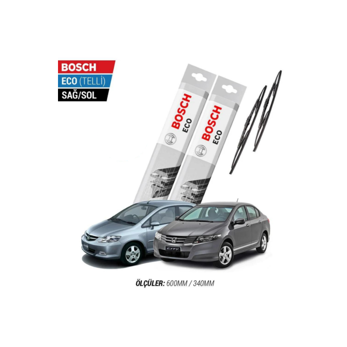 Honda City 2009 Model Silecek Takımı Bosch Eco (Telli)