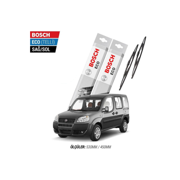 Fiat Doblo 2008 Model Silecek Takımı Bosch Eco (Telli)