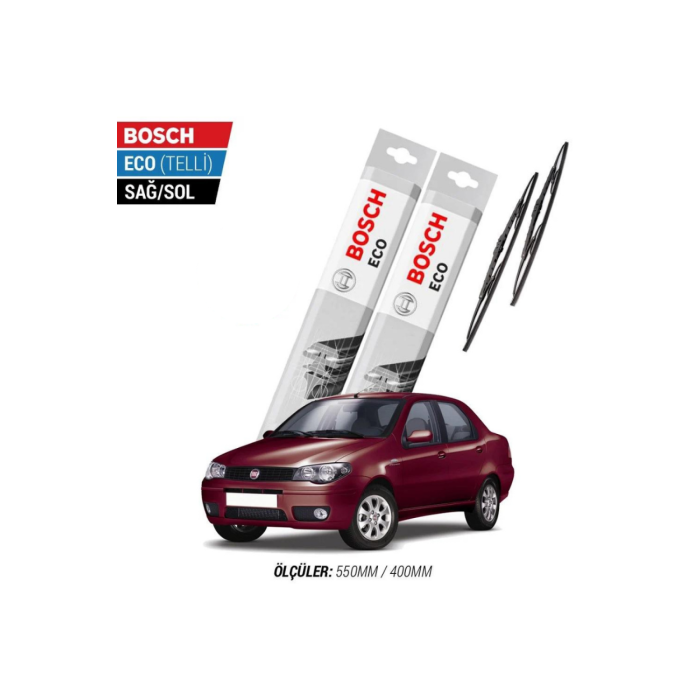 Fiat Albea 2008 Model Silecek Takımı Bosch Eco (Telli)