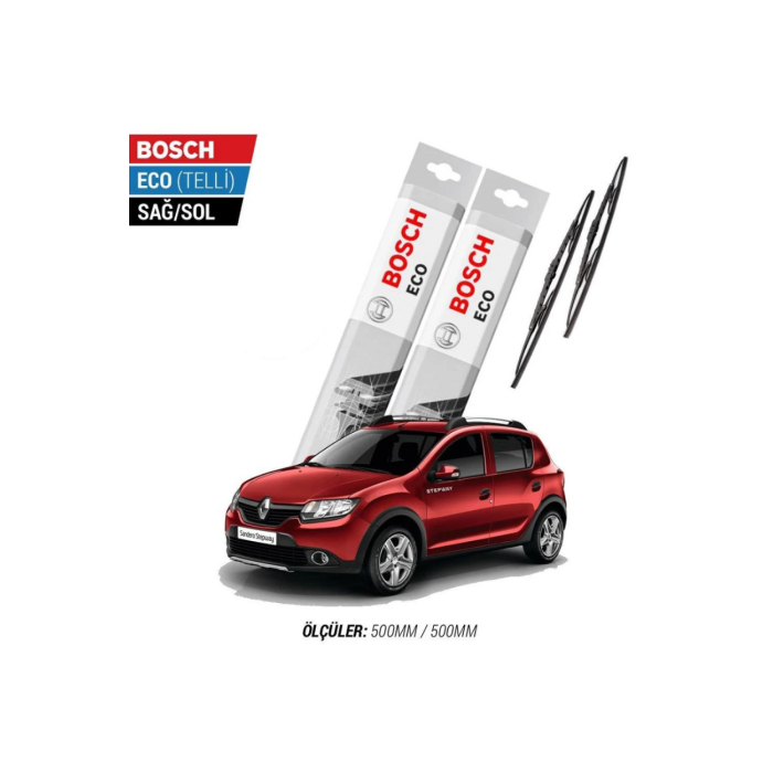 Dacia Sandero 2013 Model Silecek Takımı Bosch Eco (Telli)