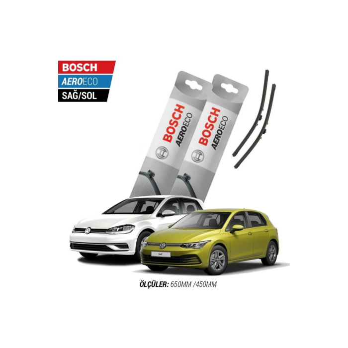 Volkswagen Golf 7/7.5/8 2022 Model Bosch Aeroeco Muz Silecek Takımı