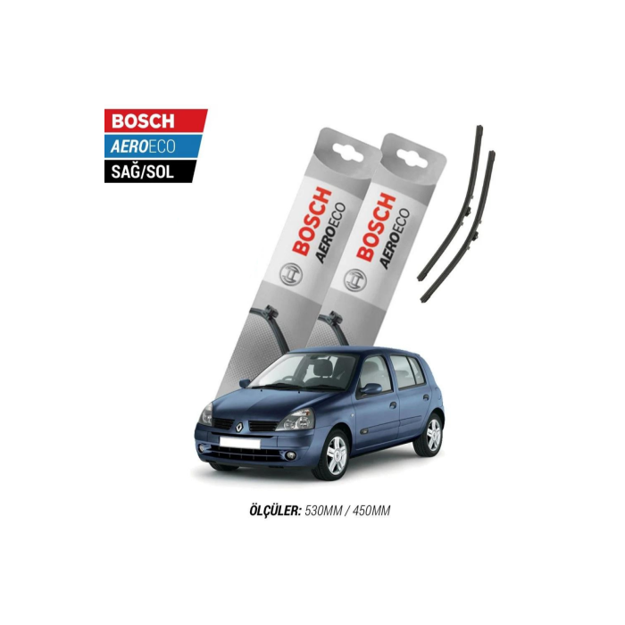 Renault Clio 2 2005 Model Bosch Aeroeco Muz Silecek Takımı