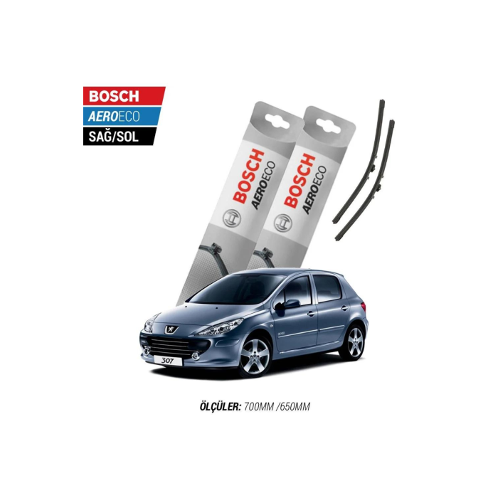 Peugeot 307 2006 Model Bosch Aeroeco Muz Silecek Takımı