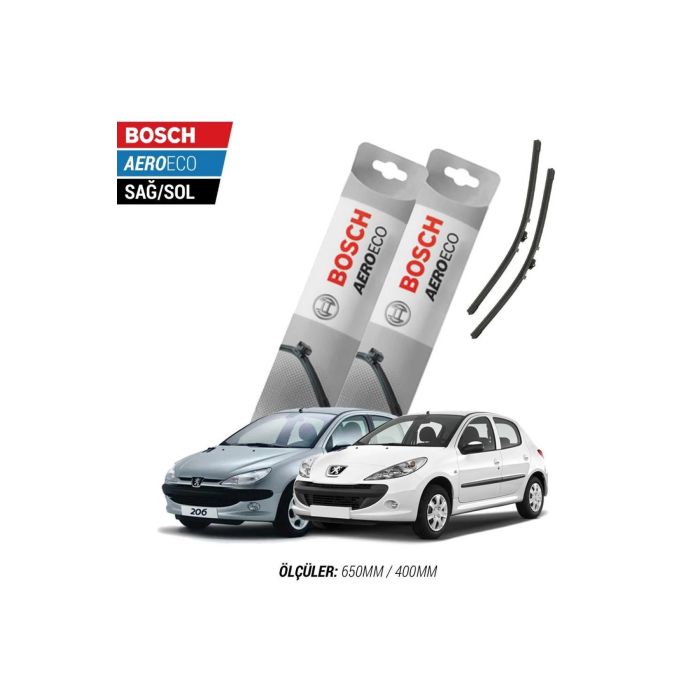 Peugeot 206 / 206+2013 Model Bosch Aeroeco Muz Silecek Takımı