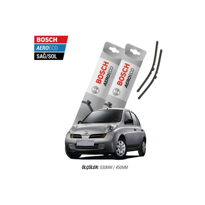 Nissan Micra 2009 Model Bosch Aeroeco Muz Silecek Takımı