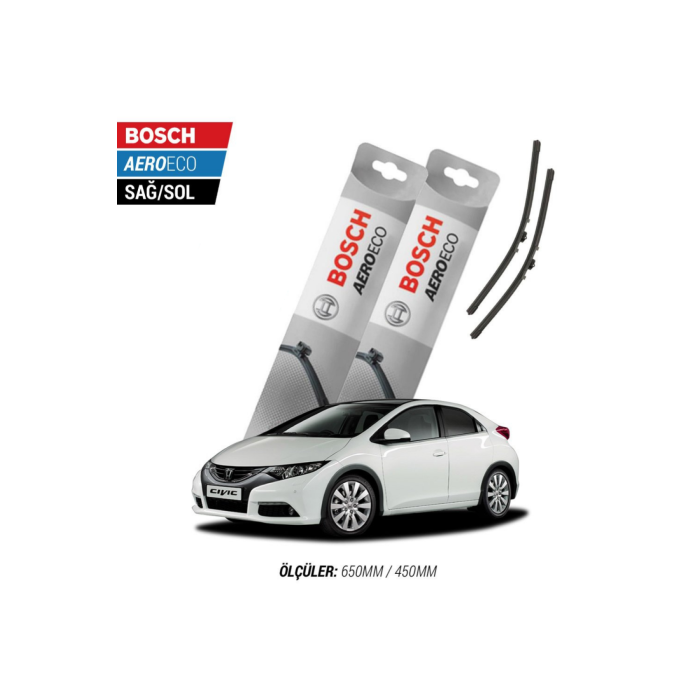 Honda Civic HB 2015 Model Bosch Aeroeco Muz Silecek Takımı