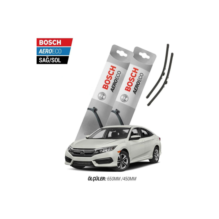 Honda Civic Sedan FC5 2021 Model Bosch Aeroeco Muz Silecek Takımı