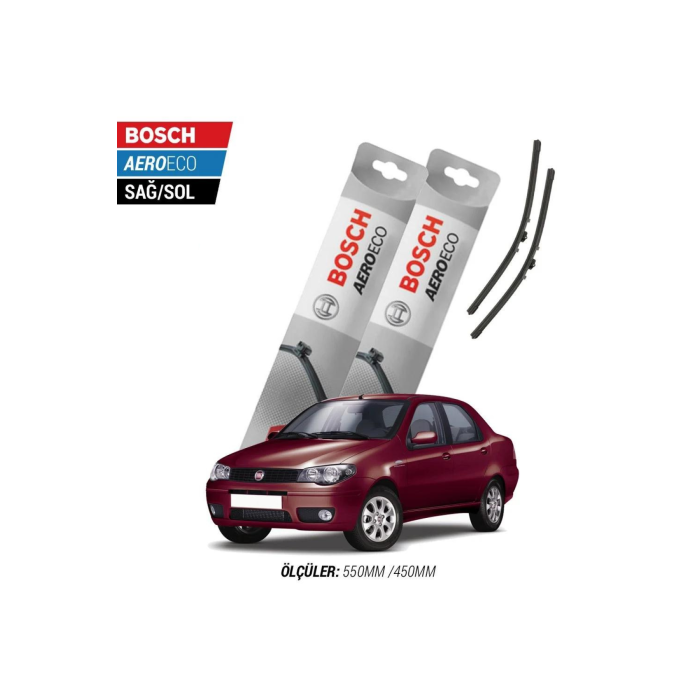 Fiat Albea 2012 Model Bosch Aeroeco Muz Silecek Takımı