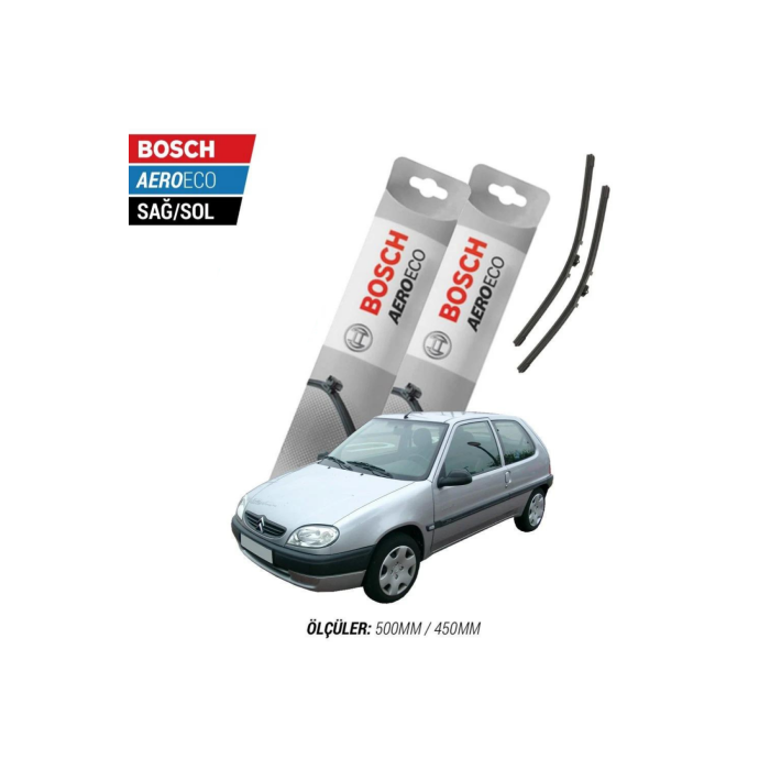 Citroen Saxo 2002 Model Bosch Aeroeco Muz Silecek Takımı